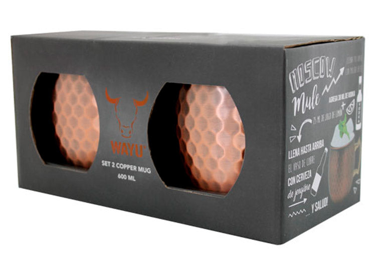 Set 2 Mug de Cobre Wayu