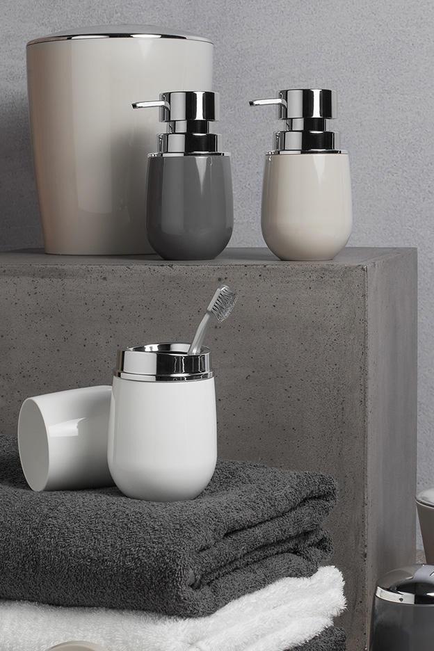 Jabonera Belly Con Dosificador Blanco OU